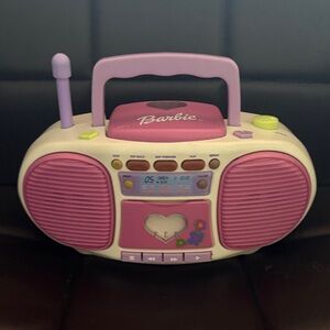 Barbie Pink and Cream Music Boombox